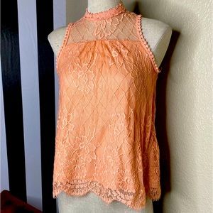 Hint of Mint Crochet Lace Sleeveless BOHO Top